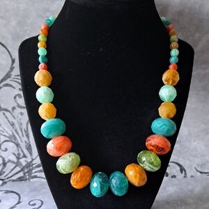 Vintage Multicolor Beaded Necklace